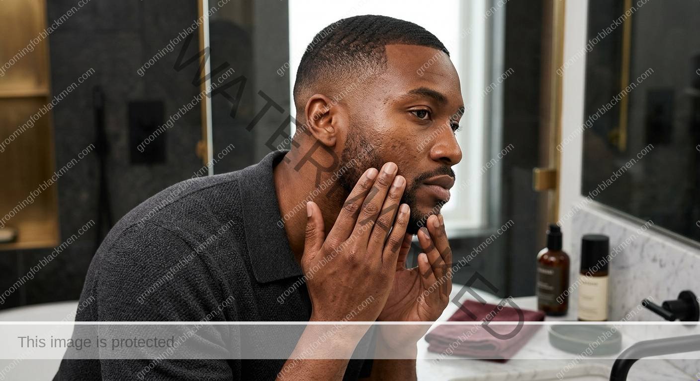 Acne Marks for Black Men - technique for Black men