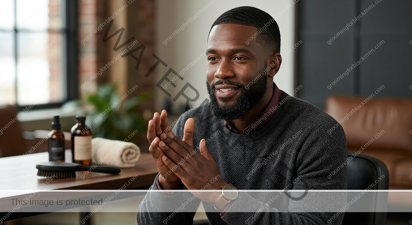 Beard Dandruff for Black Men - outcome for Black men
