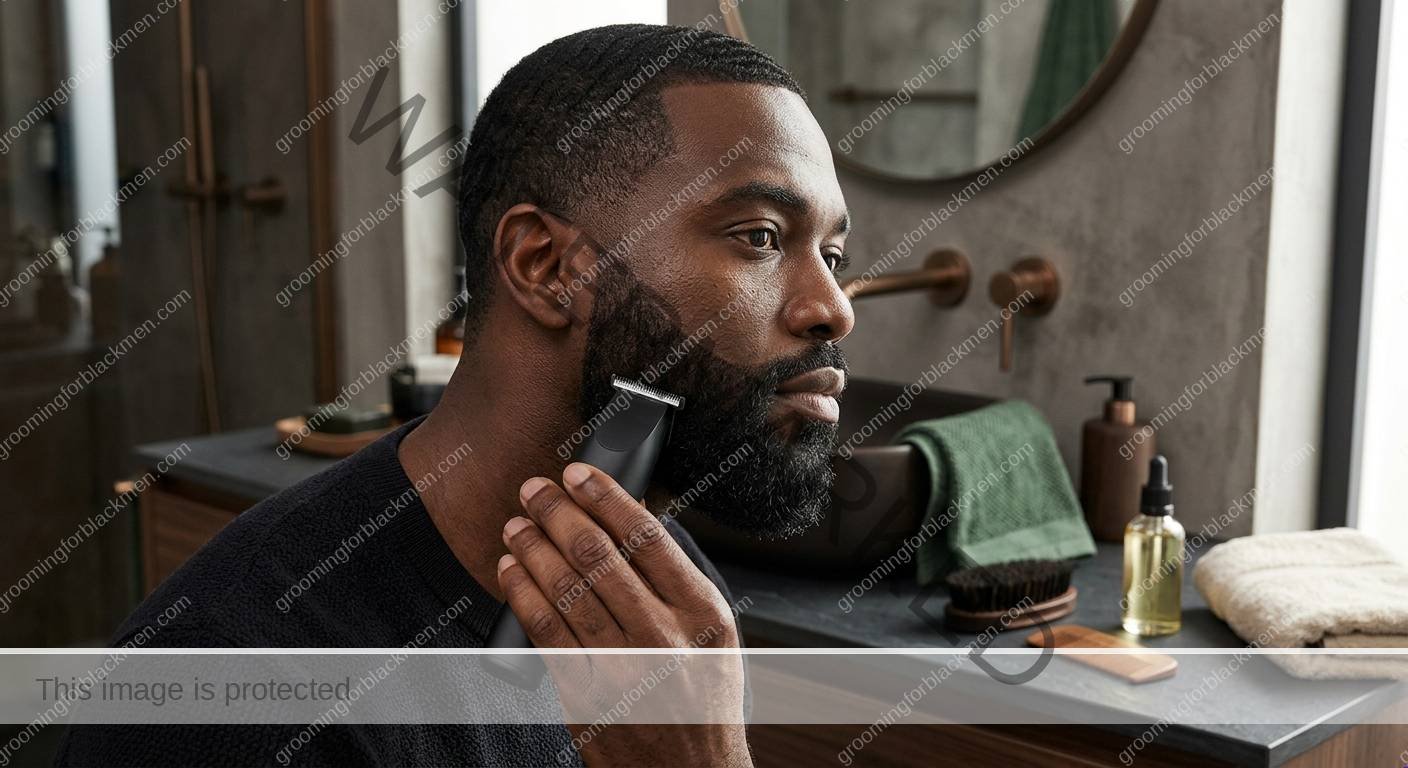 Beard Lineup Care for Black Men - preparation for Black men