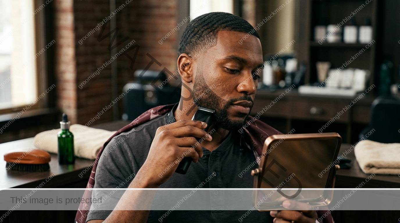 Beard Lineup Care for Black Men - technique for Black men