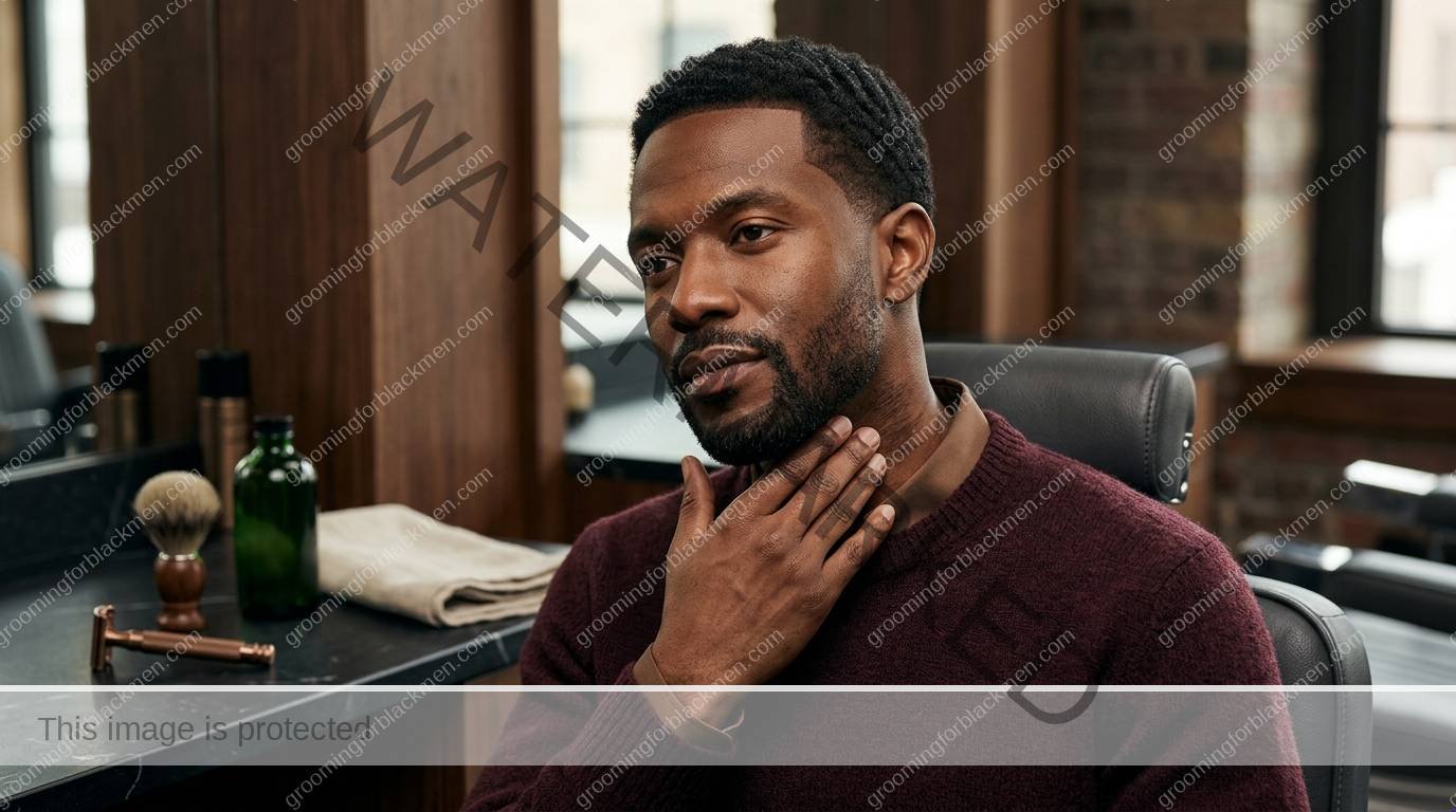 Dark Neck Marks for Black Men: Practical Grooming Guide hero image for Black men