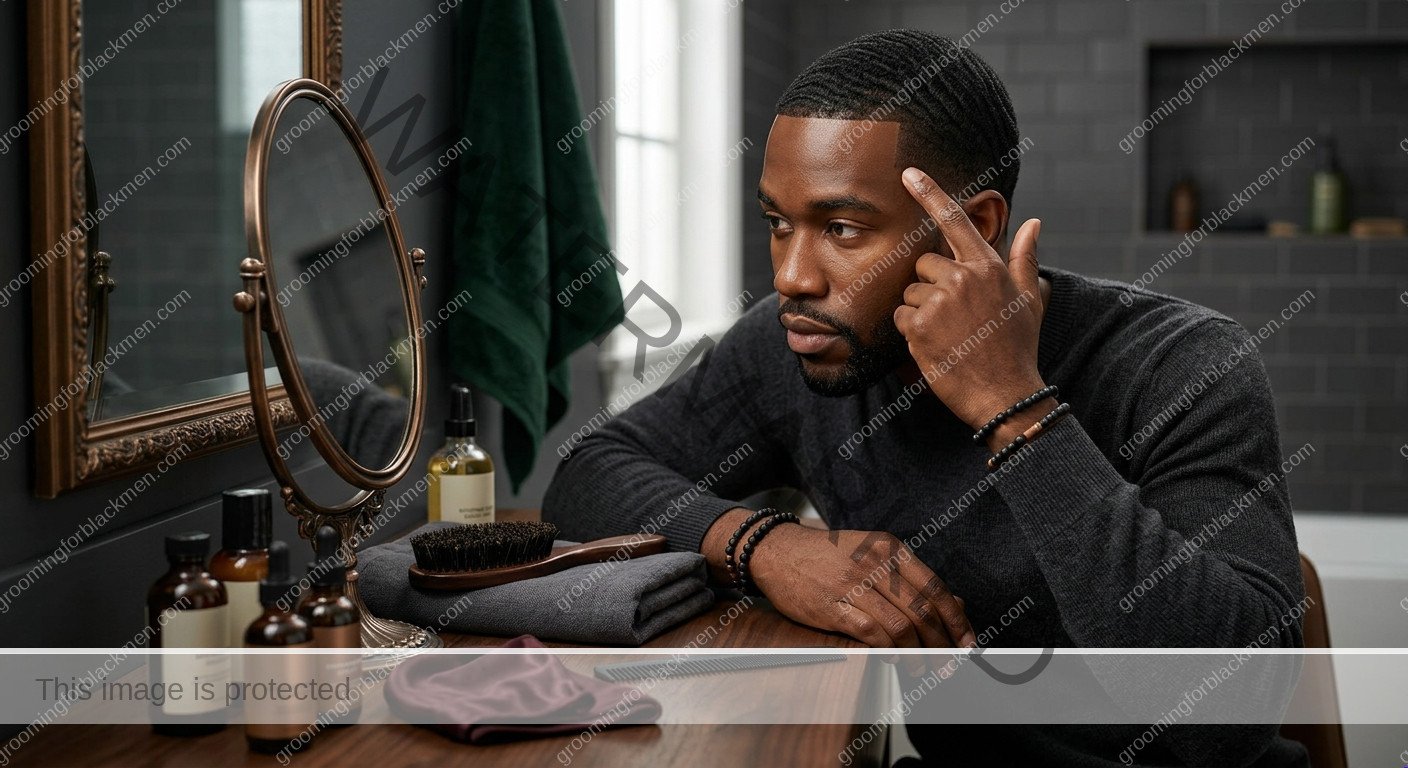 Lineup Irritation for Black Men - preparation for Black men