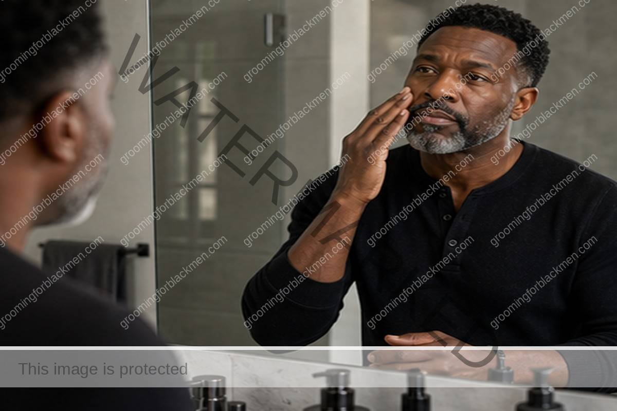 Over 40 Skincare for Black Men - context