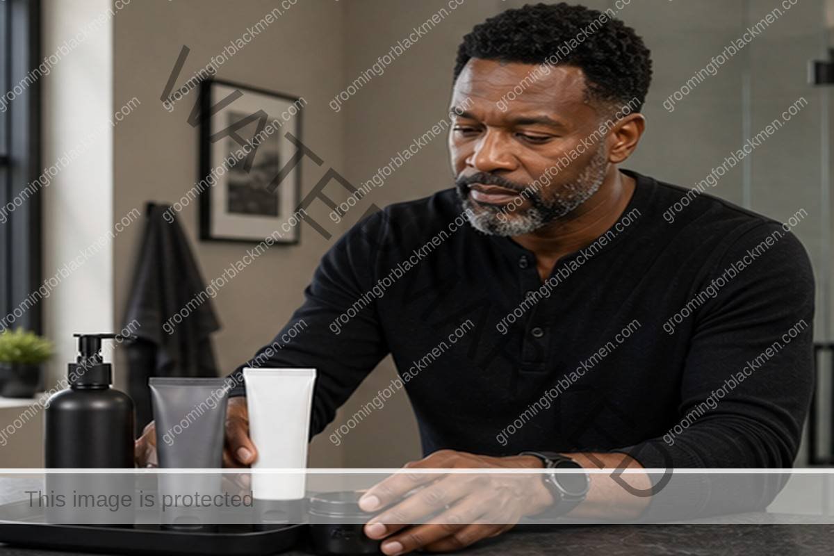 Over 40 Skincare for Black Men - preparation