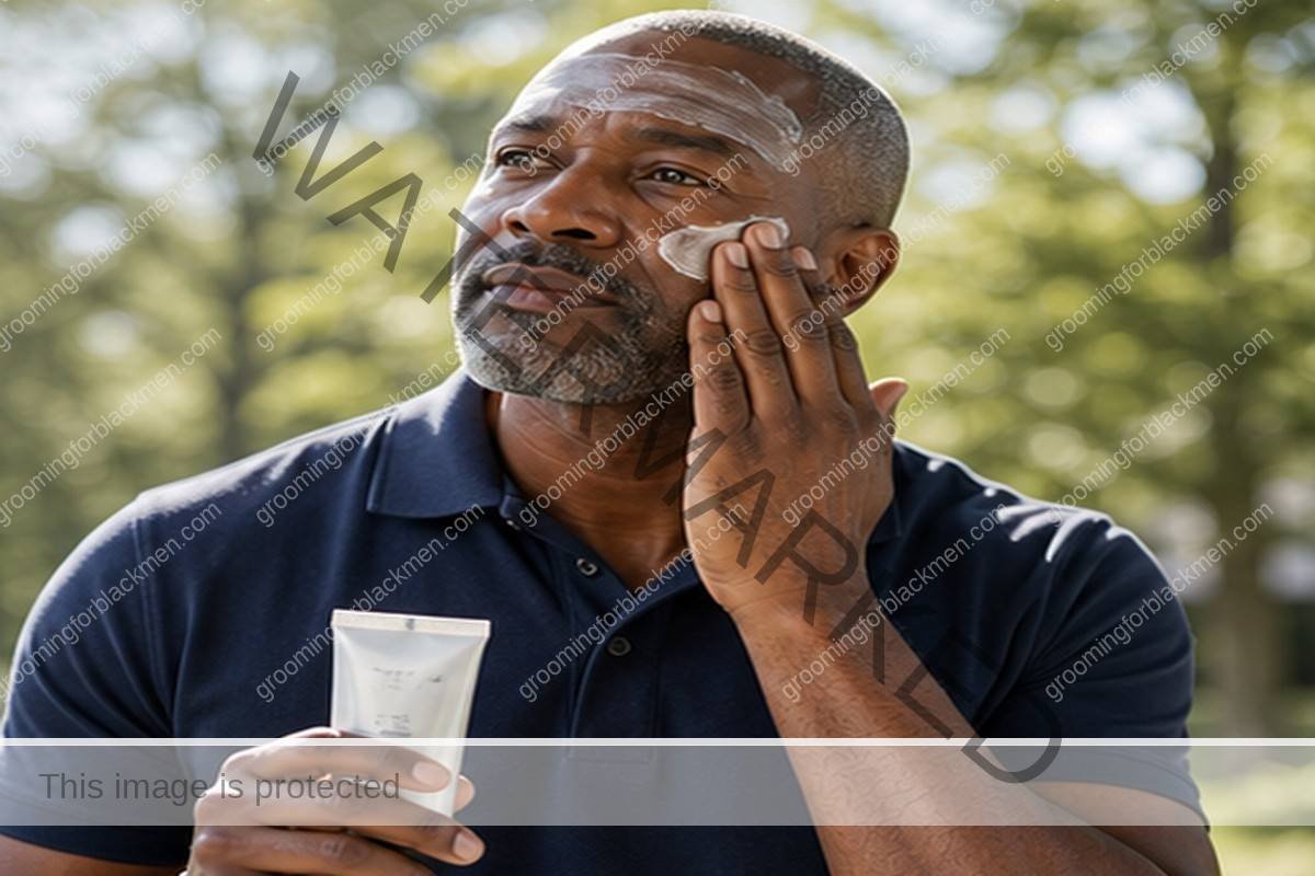 Over 40 Skincare for Black Men - technique