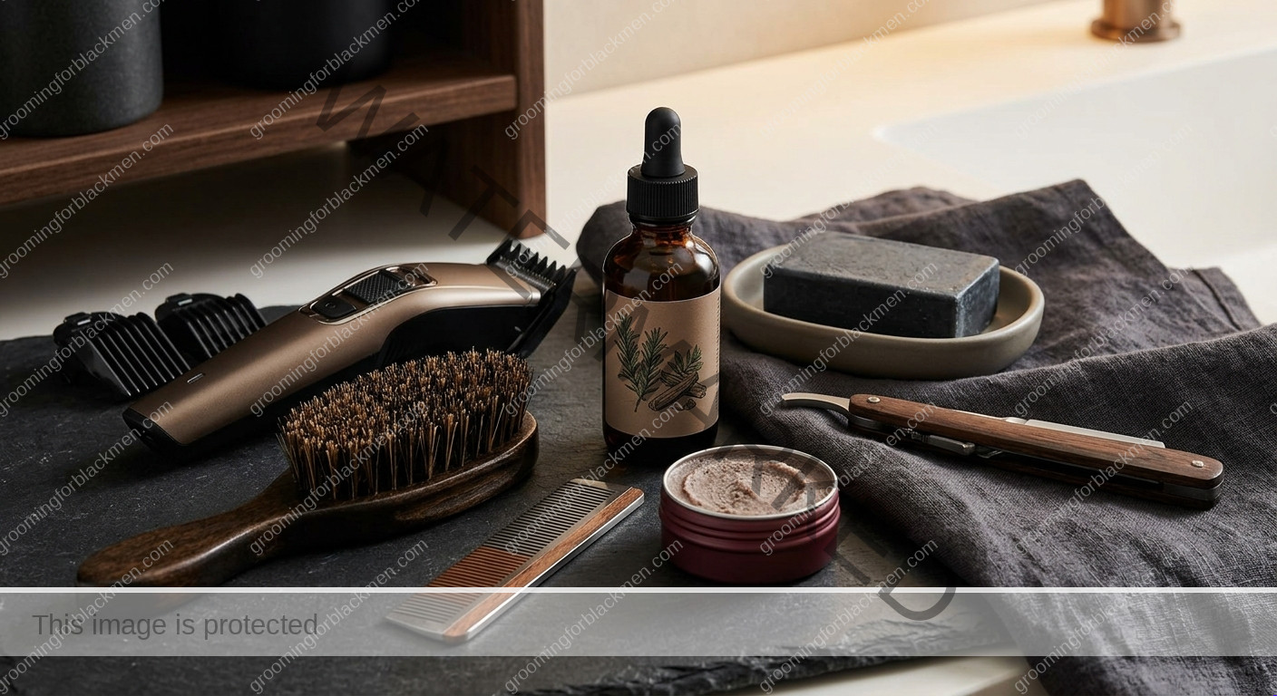 Patchy Beard Fixes for Black Men - product tools for Black men