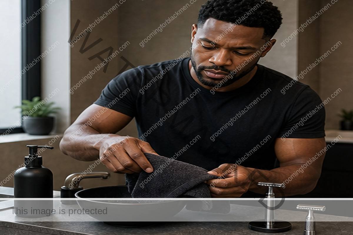 Pre-Shave Routine for Black Men - preparation