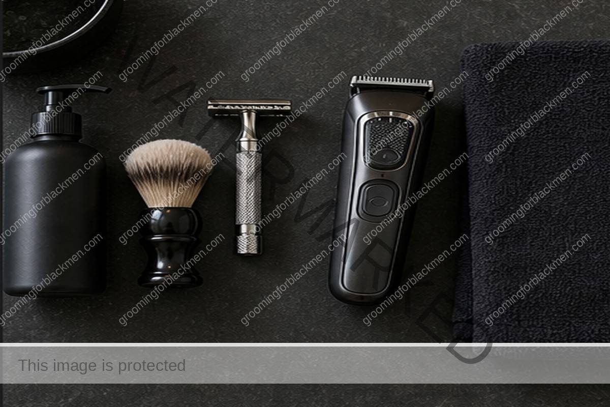 Pre-Shave Routine for Black Men - product tools