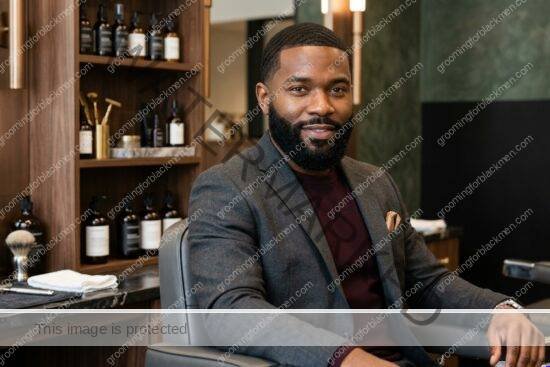 Black man with a polished professional beard look