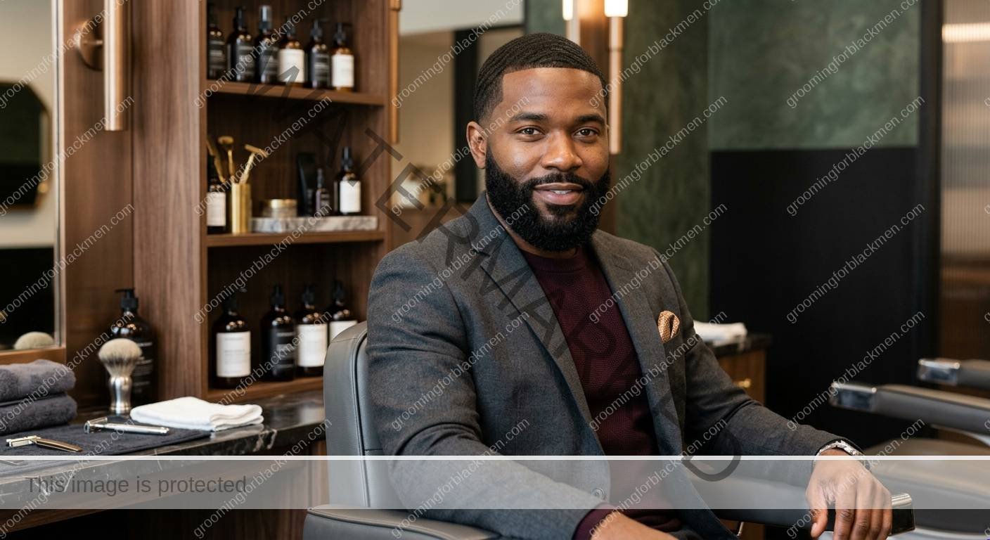 Black man with a polished professional beard look