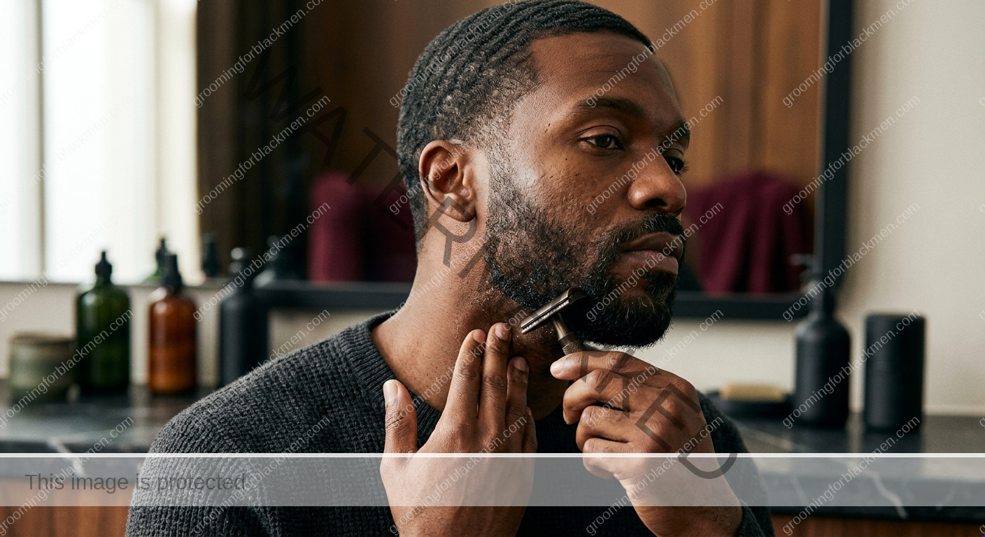 Razor Bumps and Dark Marks for Black Men - technique for Black men