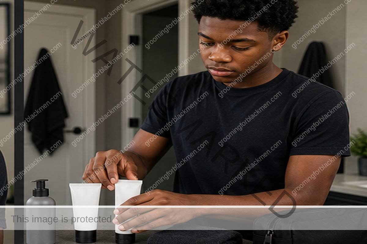 Teen Skincare for Black Men - preparation