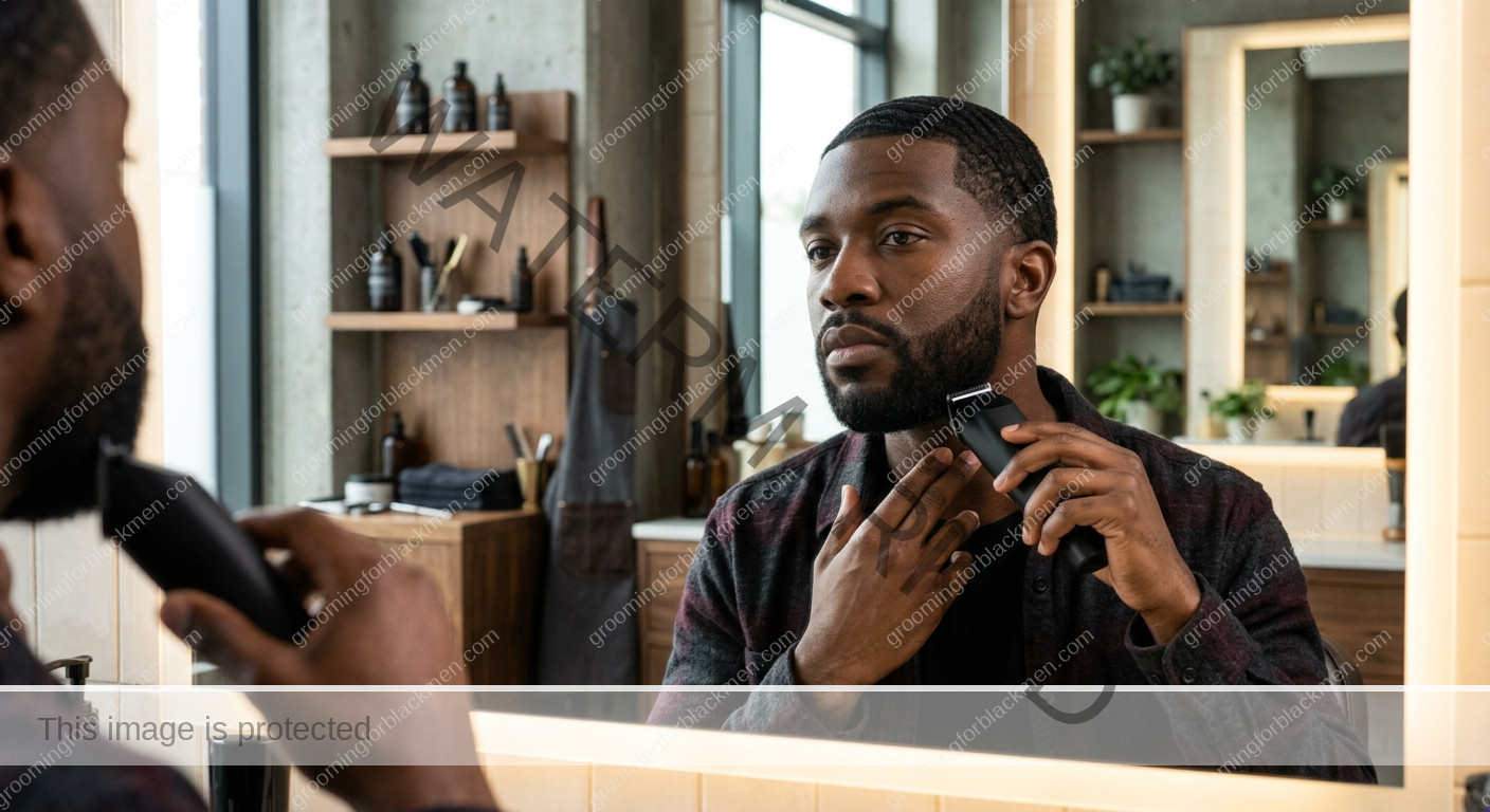Trimmer Routine for Black Men - technique for Black men