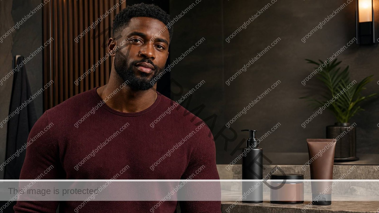 Black man preparing a simple three-step skincare routine - Grooming For Black Men