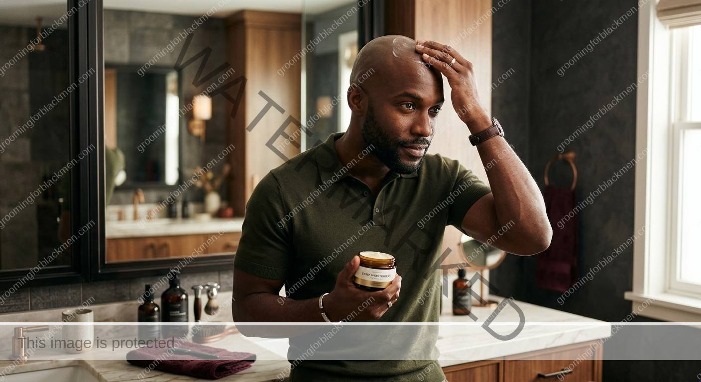Bald Head Care for Black Men - technique for Black men