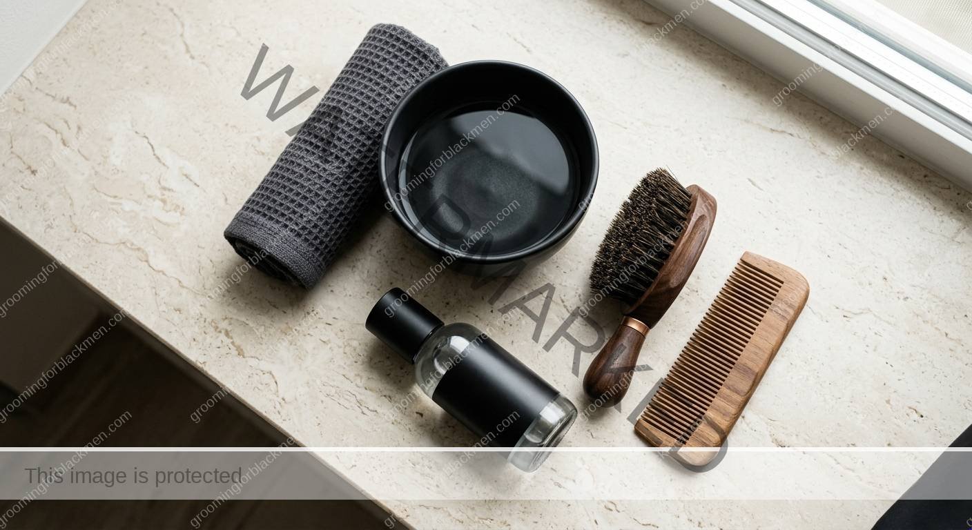 Beard Product Buildup for Black Men - product tools for Black men