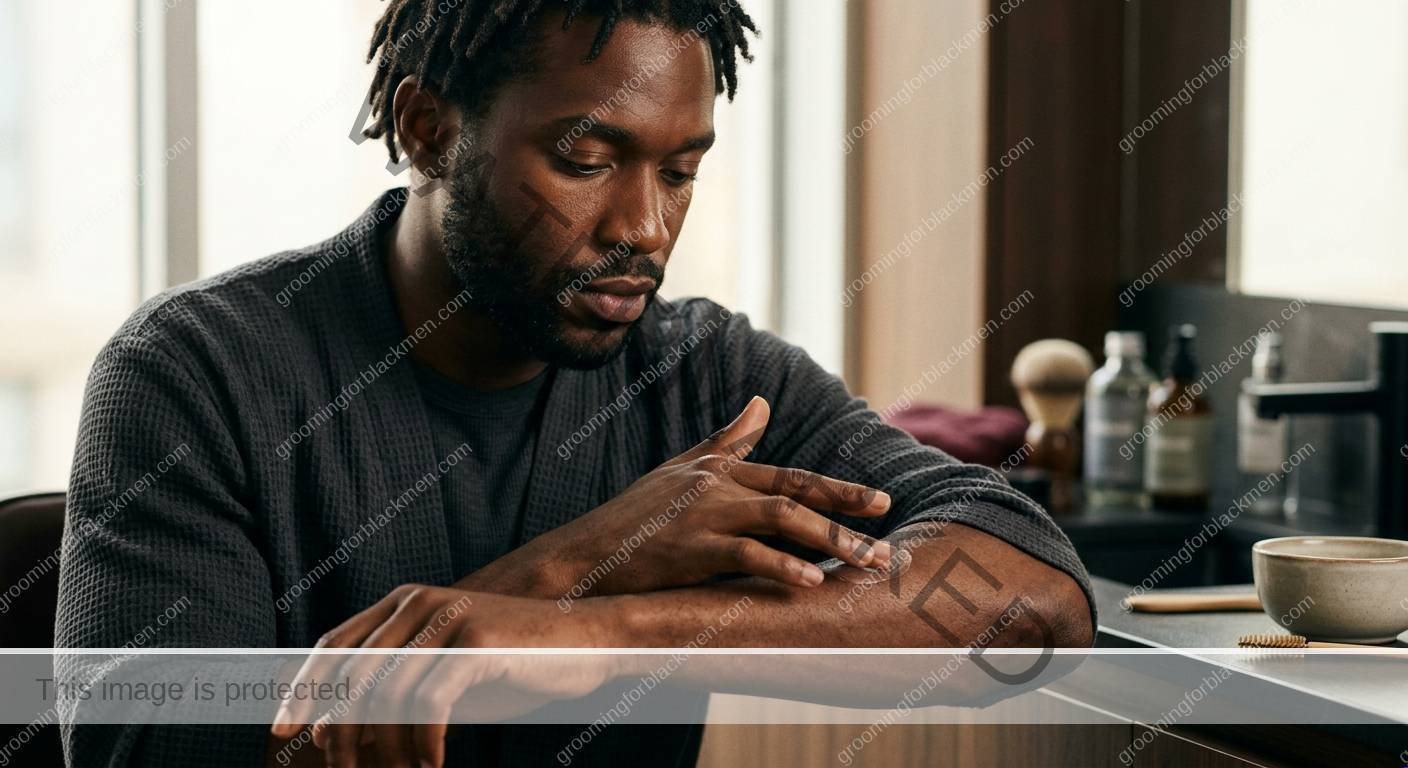 Body Hyperpigmentation for Black Men - technique for Black men