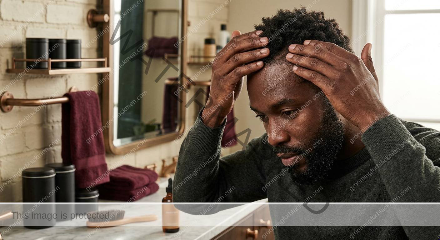 Dandruff for Black Men - technique for Black men