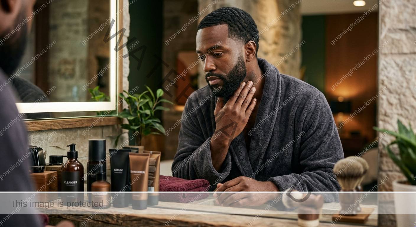 Dark Neck Marks for Black Men - preparation for Black men