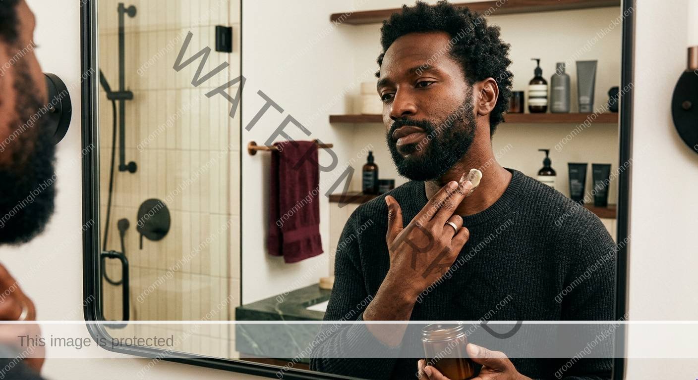 Dark Neck Marks for Black Men - technique for Black men