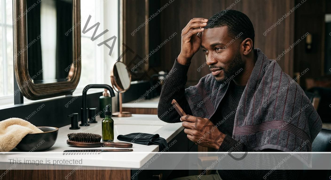 Dry Scalp for Black Men - preparation for Black men