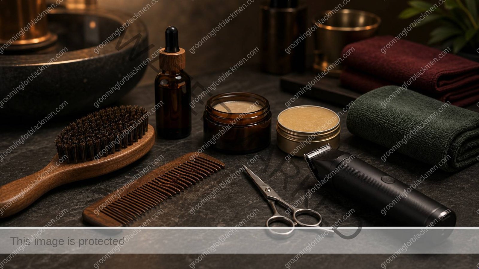 Full Beard Maintenance for Black Men - product tools for Black men