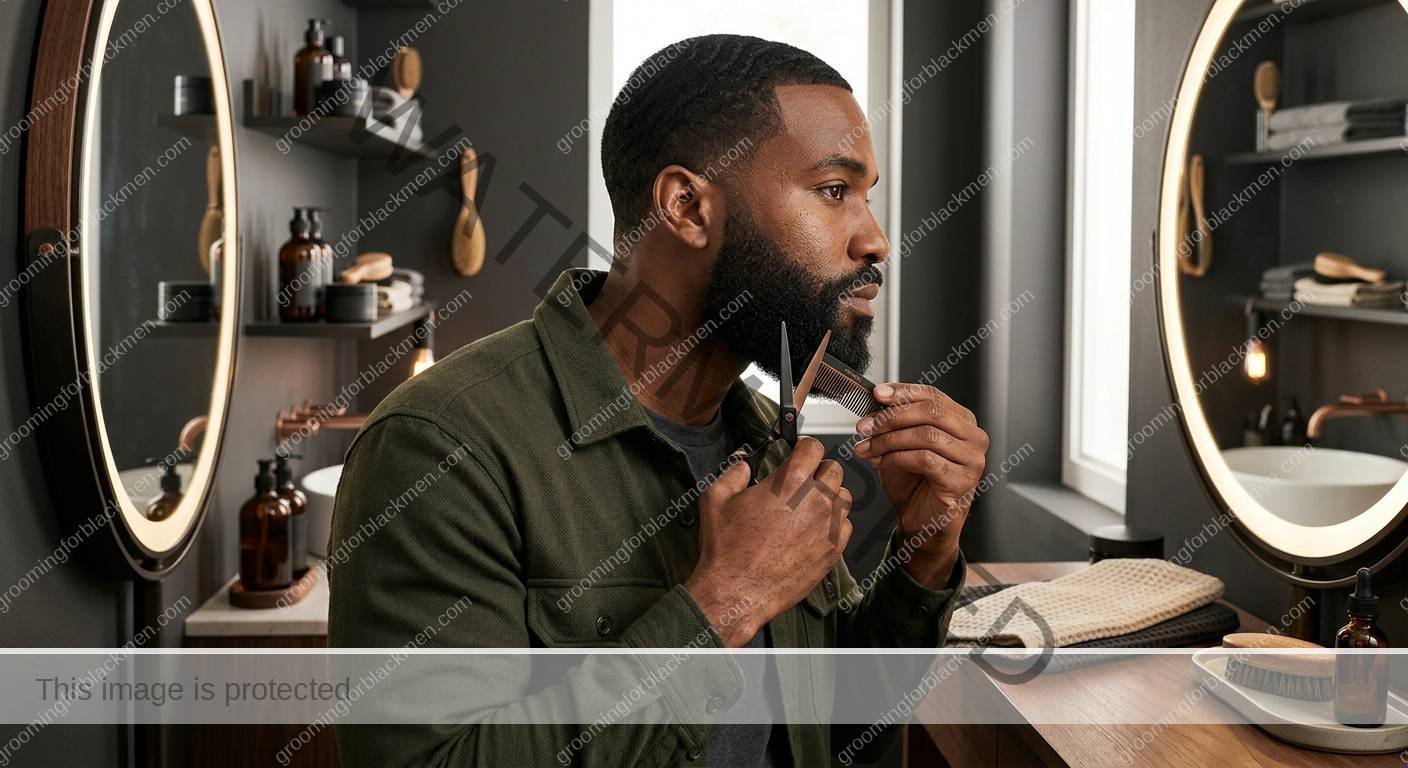 Full Beard Maintenance for Black Men - technique for Black men