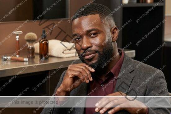 Black man grooming routine image for Hair Loss Next Steps for Black Men: Practical Grooming Guide