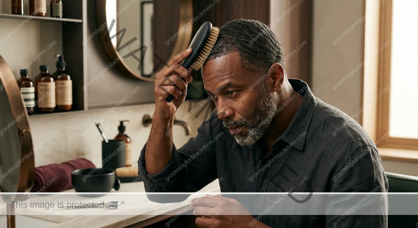 Itchy Scalp for Black Men - technique for Black men