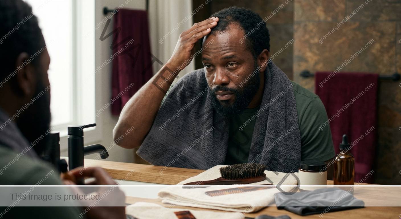 Receding Hairline Styling for Black Men - preparation for Black men