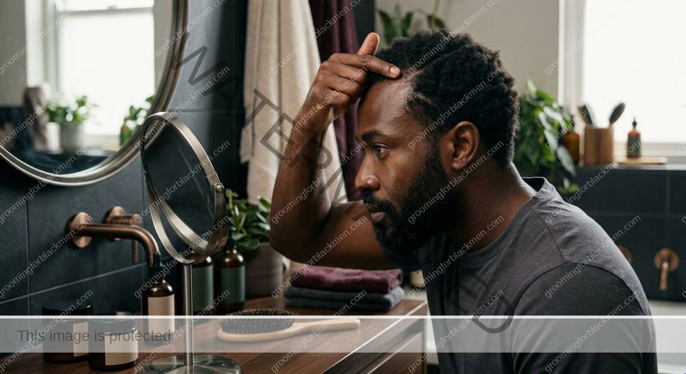 Scalp Exfoliation for Black Men - context for Black men
