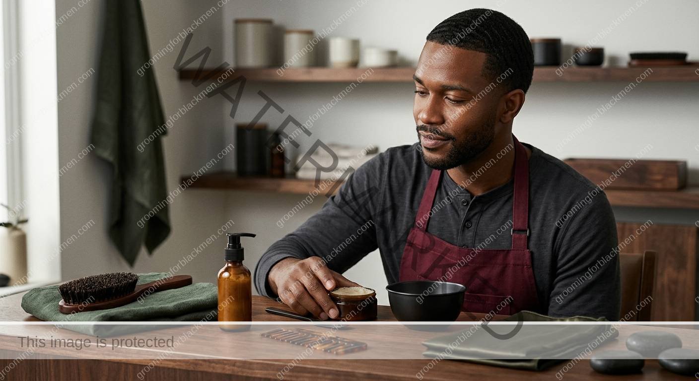 Scalp Exfoliation for Black Men - preparation for Black men