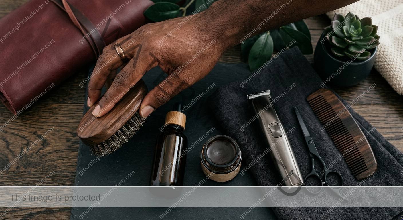 Short Beard Maintenance for Black Men - product tools for Black men
