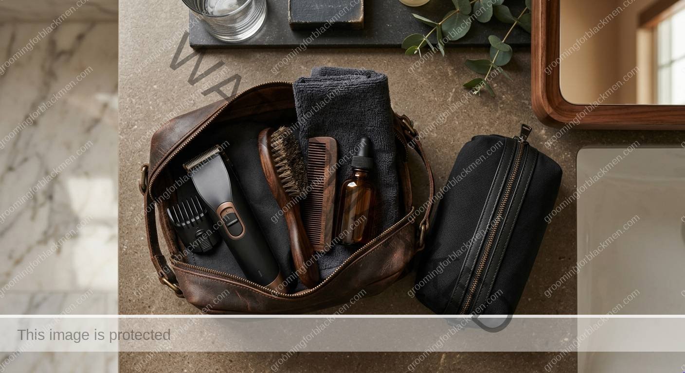 Travel Beard Kit for Black Men - preparation for Black men