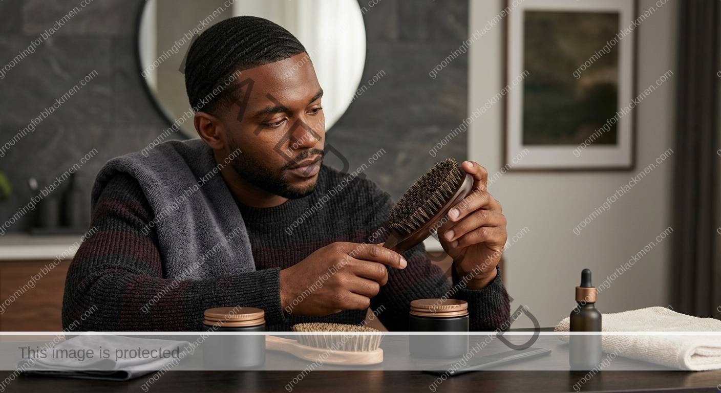 Wave Brush Selection for Black Men - preparation for Black men