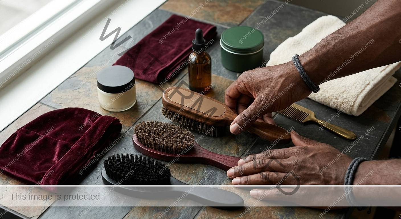 Wave Brush Selection for Black Men - product tools for Black men