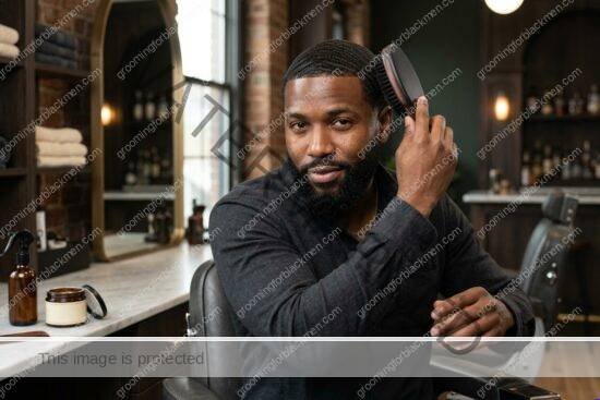 Black man grooming routine image for Waves Wash Day for Black Men: Practical Grooming Guide