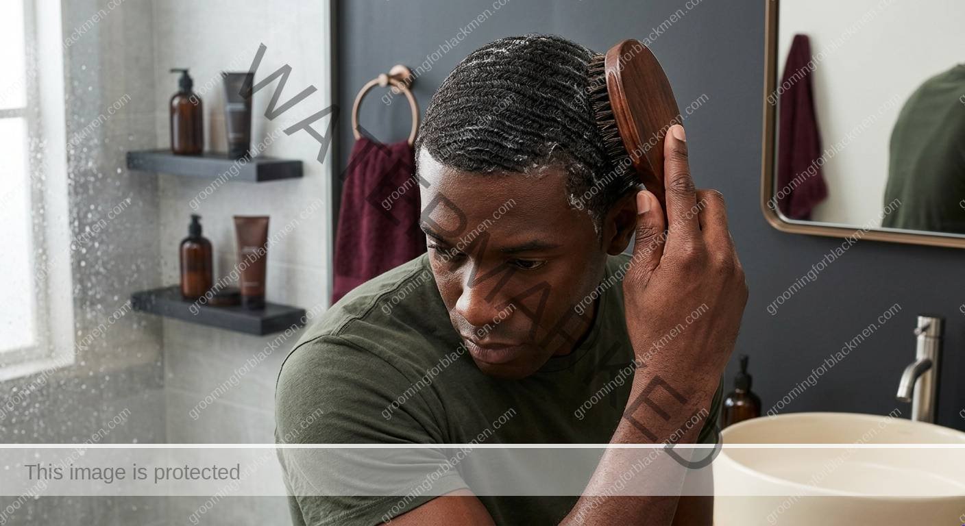 Waves Wash Day for Black Men - technique for Black men