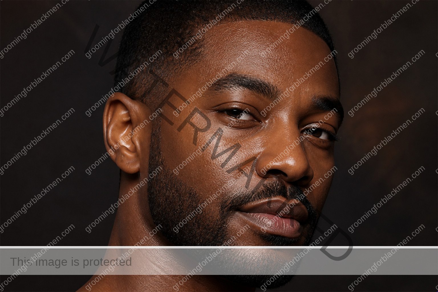 Black man using gentle skincare technique for sunscreen for Black men why necessary with realistic skin texture and hands outside the frame
