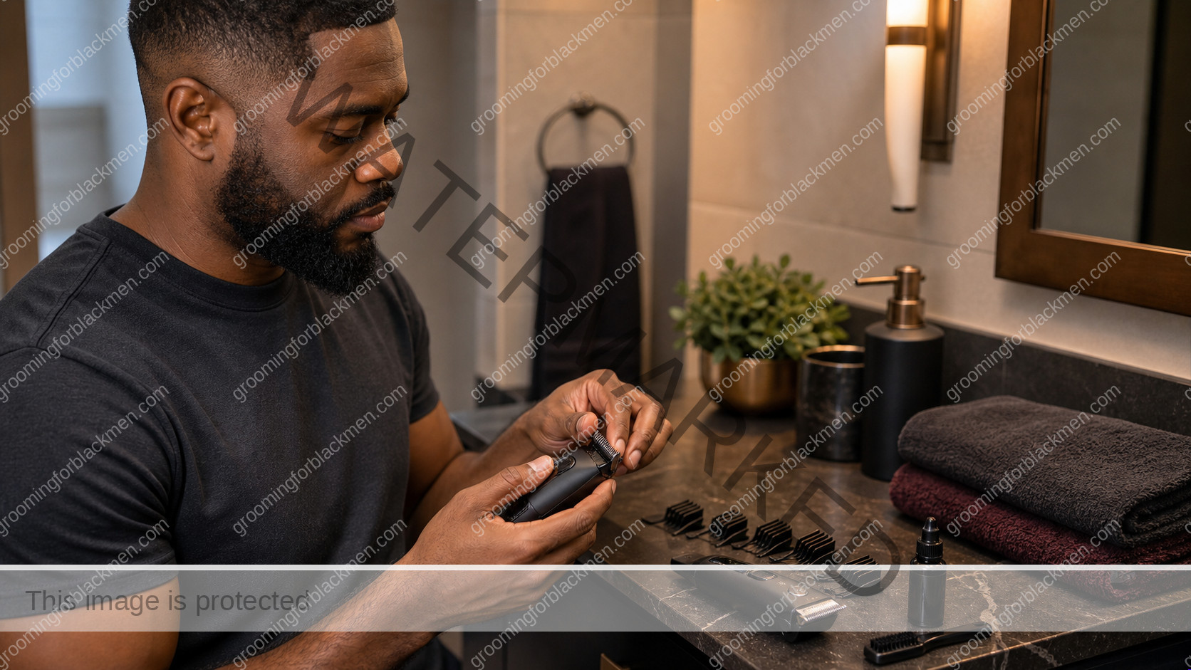 Trimmer Routine for Black Men - preparation for Black men